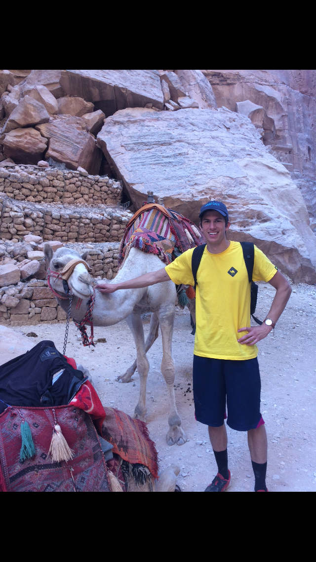 a pic of me and a camel.